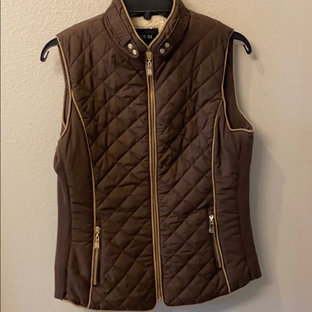 Quilted lined vest